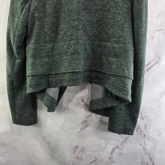 Anthropologie Blazer Women Small Dark Green Open Jacket Cartonnier Unstructured - Picture 7 of 13